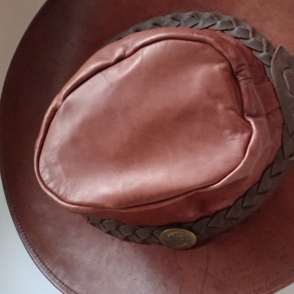 Outback Kangaroo Softy Hat Leather Australia Size Small - Picture 5 of 12